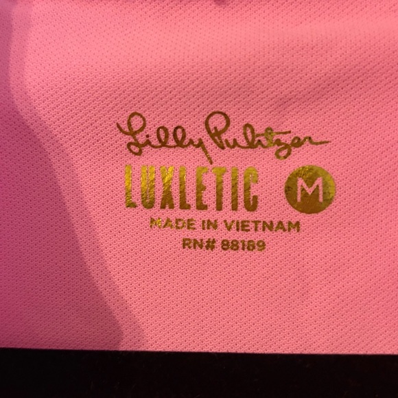 Lilly Pulitzer Pink Sleeveless V-Neck Ruffle Trim Top - Picture 3 of 4